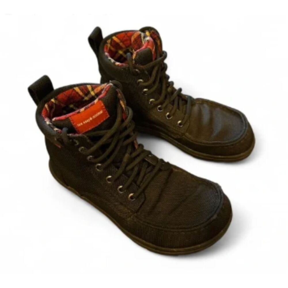 Lems Boulder Boot Black Plaid 38